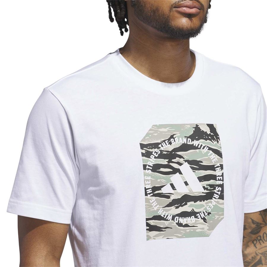M camo box t-shirt a maniche corte da uomo Adidas | JM0387X